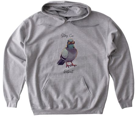 Stay Coo Detroit, a Sport Grey Gildan Softstyle Pullover Hoodie