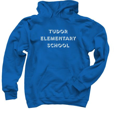 Tudor Retro, a Royal Blue Pullover Hoodie