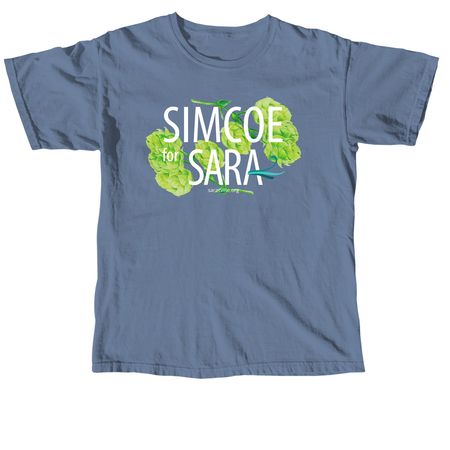 Simcoe for SARA, a Blue Jean Comfort Colors Unisex Tee