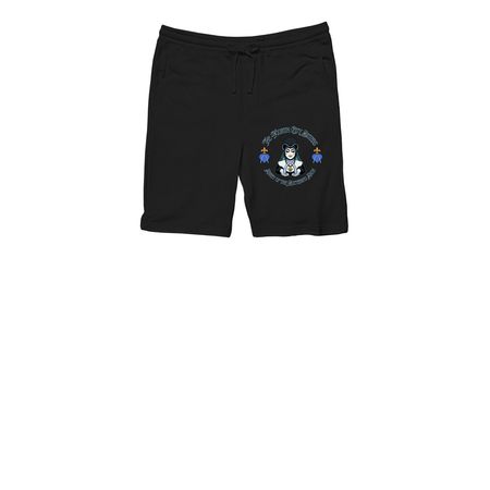 Short Kings & Queens, a Black Midweight Fleece Shorts