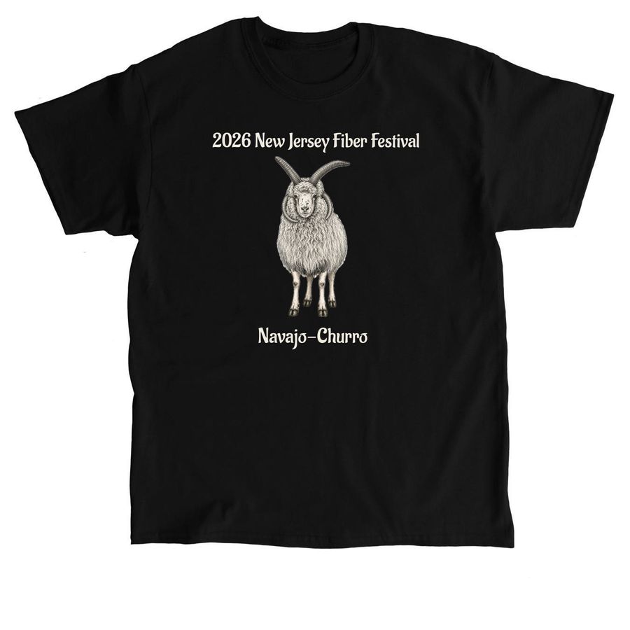 NJ Fiber Festival, a Black Classic Unisex Tee