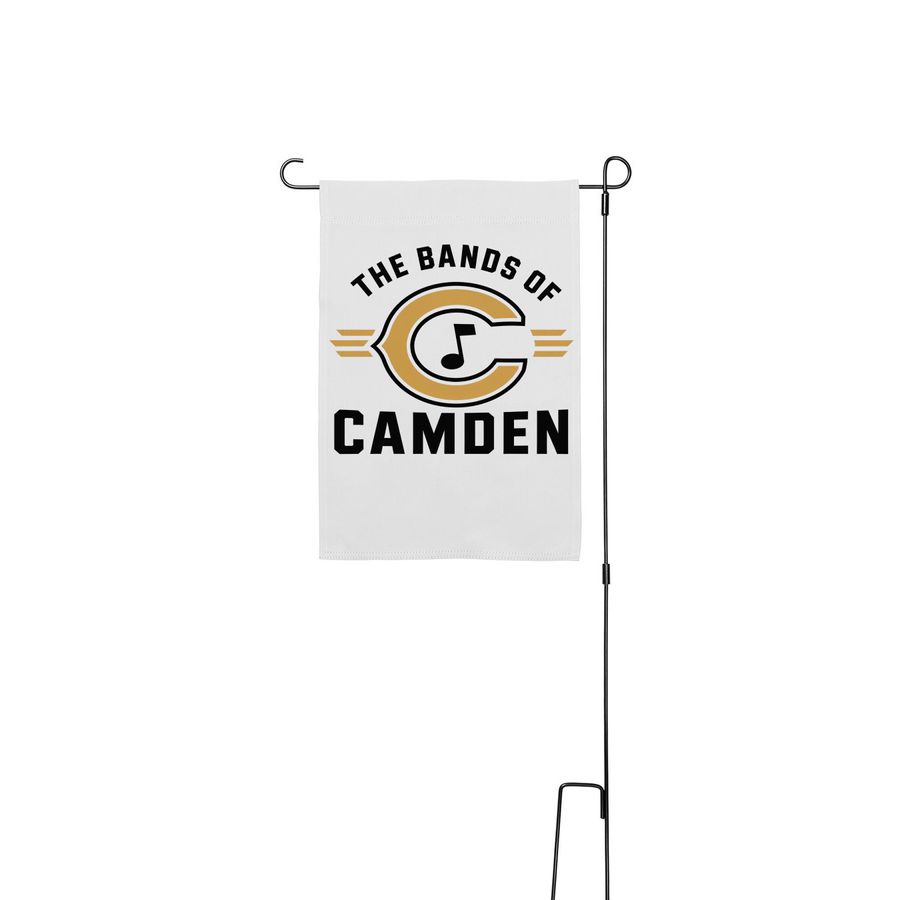Yard Flag, a White 12" x 18" Yard Flag with Stake