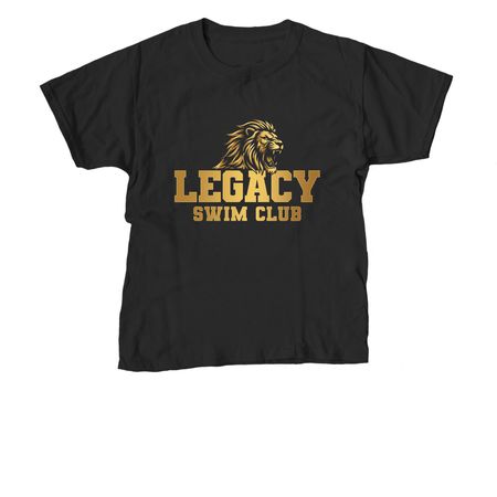 Primary Black and Gold, a Black Youth Unisex Tee