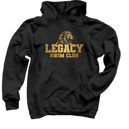 Primary Black and Gold, a Black Pullover Hoodie