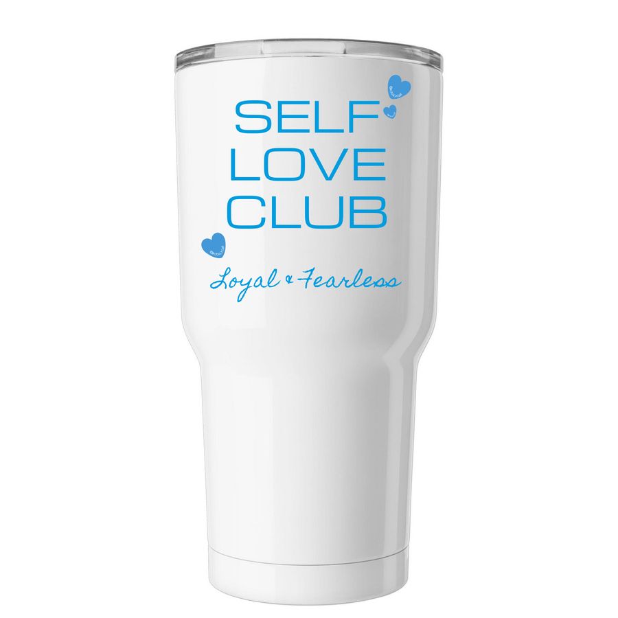 Sip SELF LOVE, a White Insulated Tumbler