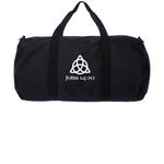 John 14:20 Duffel Bag, a Black Day Tripper Duffel Bag (back-view)