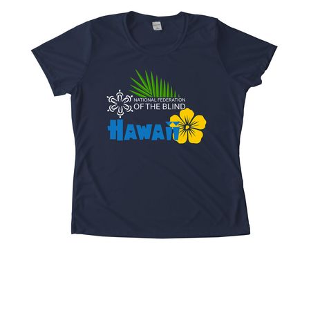 NFBH On The Move, a True Navy Women's Performance Tee