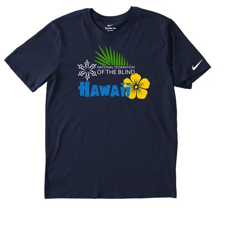 NFBH On The Move, a College Navy Nike Dri-FIT Jersey Blend Performance Tee