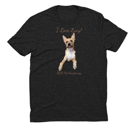 I Love Lucy!!!, a Space Black Allmade Eco Triblend Unisex Tee