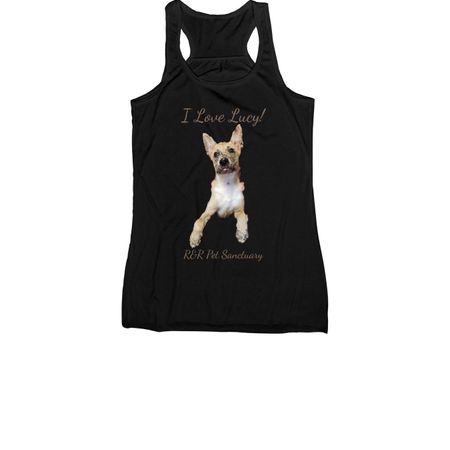 I Love Lucy!!!, a Black Women's Racerback
