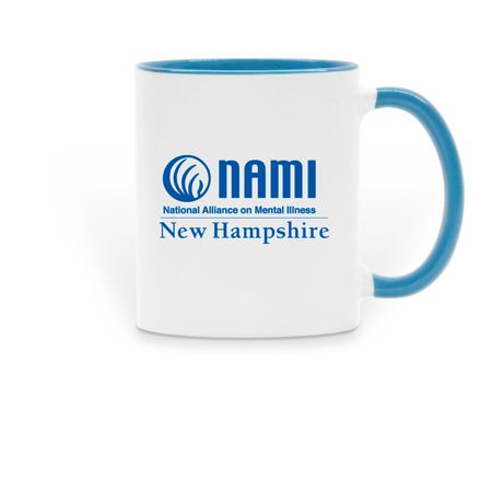 NAMI NH Mug, a Light Blue Two-Tone Ceramic Mug