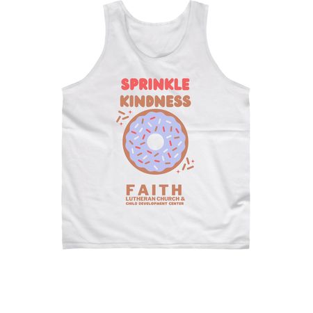 Sprinkle Kindness, a White Classic Unisex Tank Top