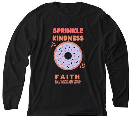 Sprinkle Kindness, a Solid Black Blend Premium Long Sleeve Tee