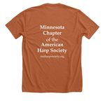Apparel, a Heather Autumn Premium Unisex Tee (back-view)