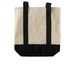 just buy yourself the damn books tote, a Natural/Black Two-Tone Grocery Tote Bag (back-view)
