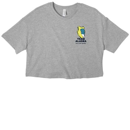 Moose Knuckle Scuffle&nbsp;, a Athletic Heather Women?s Cropped Cotton Tee