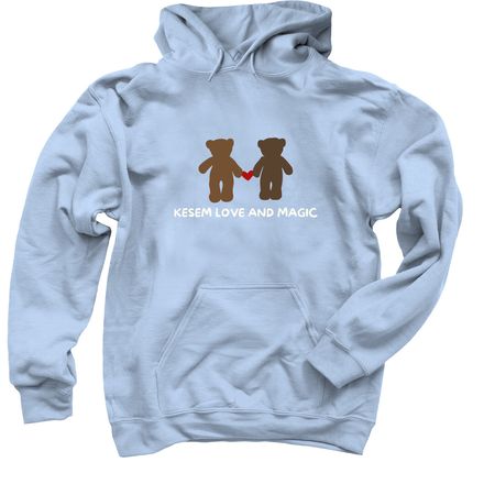 Kesem Love and Magic, a Light Blue Pullover Hoodie