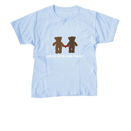 Kesem Love and Magic, a Light Blue Youth Unisex Tee