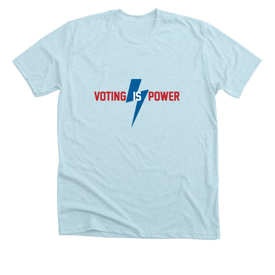 Voting is Power&nbsp;, a Heather Ice Blue Premium Unisex Tee