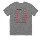 Youth Nametag Shirts, a Aluminum Grey Allmade Youth Eco Triblend Tee (back-view)