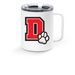 Paws & Sip Travel Mug, a White Stainless Steel Travel Mug