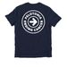 Pelotonia 2026 James SNICU team tee, a Night Sky Navy Allmade Organic Cotton Unisex Tee (back-view)