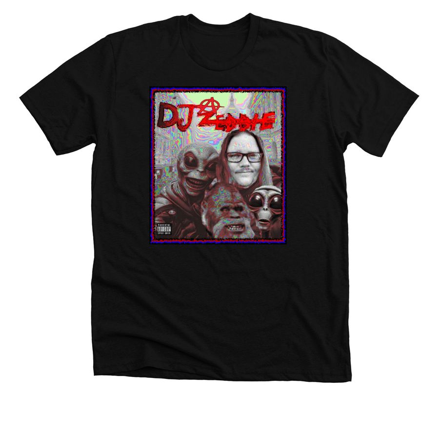 DJ ZEDDIE NOT OF THIS WORLD, a Solid Black Blend Premium Unisex Tee