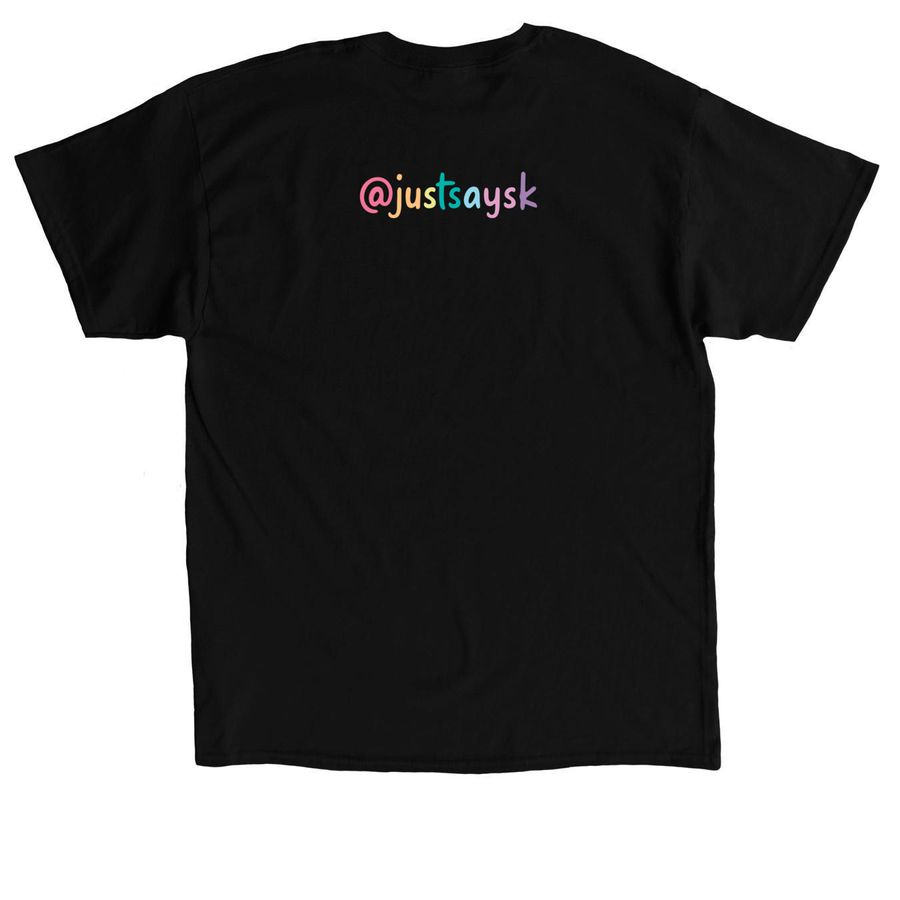 NOBODY TAKES CARE OF US LIKE US, a Black Classic Unisex Tee (back-view)
