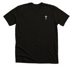 But the WORD says., a Solid Black Blend Premium Unisex Tee (back-view)
