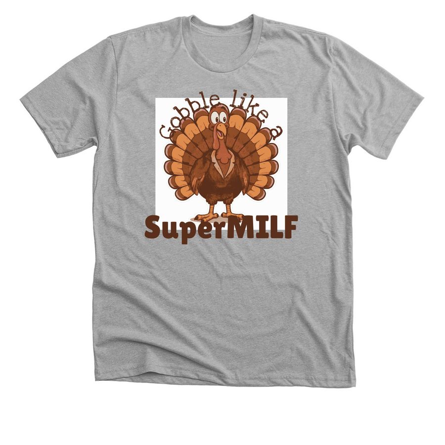 SuperMILF #2, a Athletic Heather Premium Unisex Tee