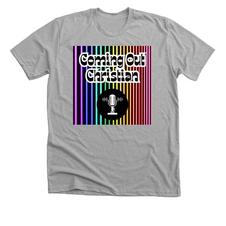Coming Out Christian, a Athletic Heather Premium Unisex Tee
