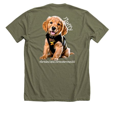 Fluffy, a Heather Olive Premium Unisex Tee