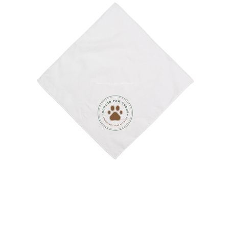 Now you and your pet can match!, a White Cotton Bandana