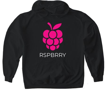 RSPBRRY, a Black Gildan Softstyle Pullover Hoodie