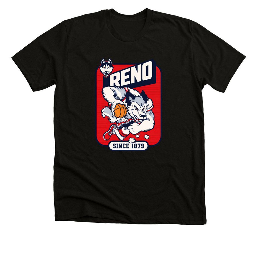 Huskies Comic Book, a Solid Black Blend Premium Unisex Tee