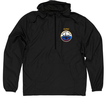 Personalized Windbreaker, a Black Quarter-Zip Windbreaker