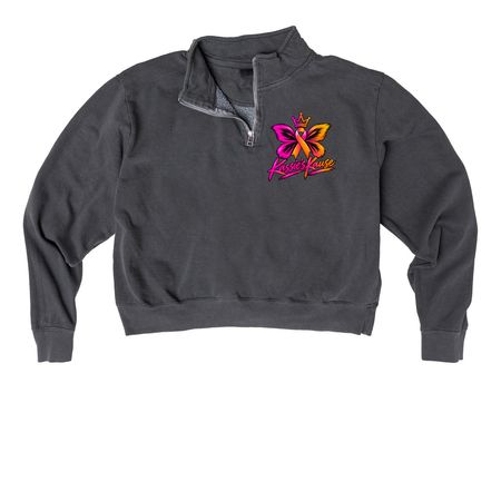Kassies Kause- Endure, a Pepper Comfort Colors Women's Quarter Zip Pullover