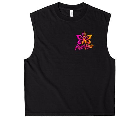 Kassies Kause- Endure, a True Black Heavyweight Garment Dye Muscle Tee