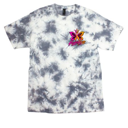 Kassies Kause- Endure, a Grey Crystal Tie Dye Tee