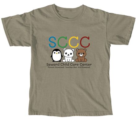 SCCC T-Shirts - Colorful Logo, a Sandstone Comfort Colors Unisex Tee