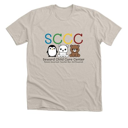 SCCC T-Shirts - Colorful Logo, a Heather Dust Premium Unisex Tee