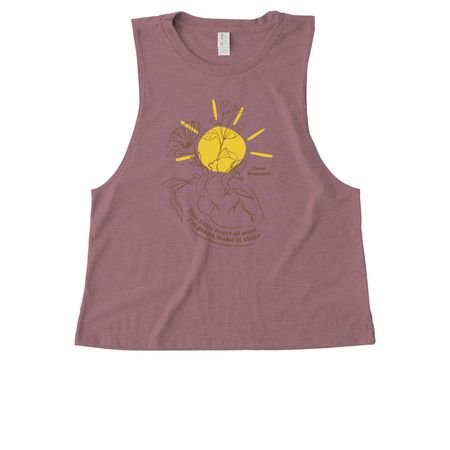 Team Benjamin Sunshine Heart, a Vintage Rose Allmade Eco Triblend Women?s Muscle Tank