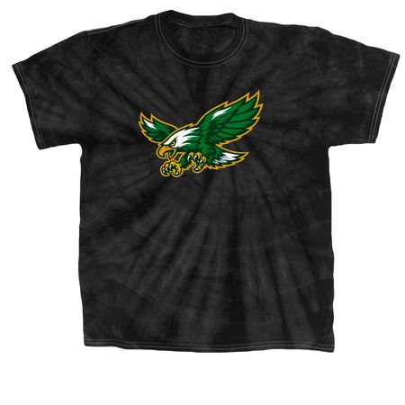 Lakeland Eagles Fly High, a Black Classic Tie Dye Tee