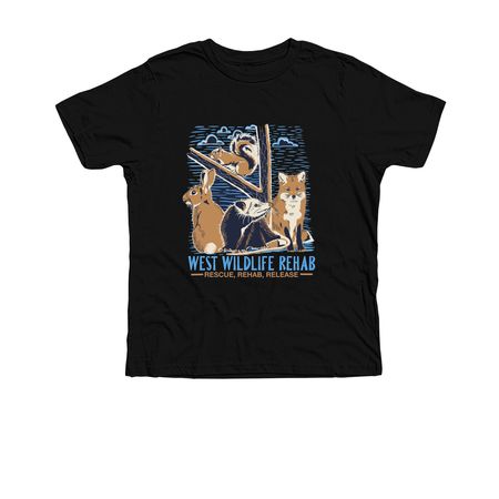 Updated WEST logo tee!, a Solid Black Blend Premium Youth Tee