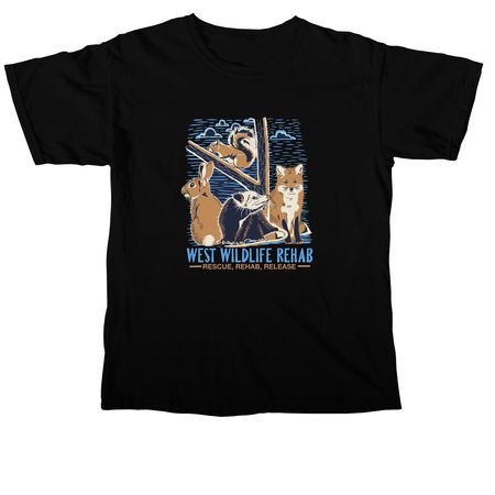 Updated WEST logo tee!, a Black Comfort Colors Unisex Tee