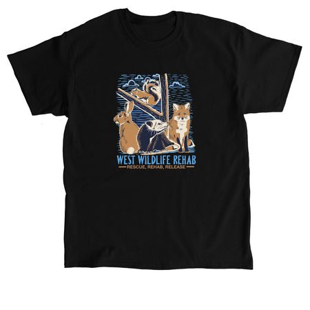 Updated WEST logo tee!, a Black Classic Unisex Tee