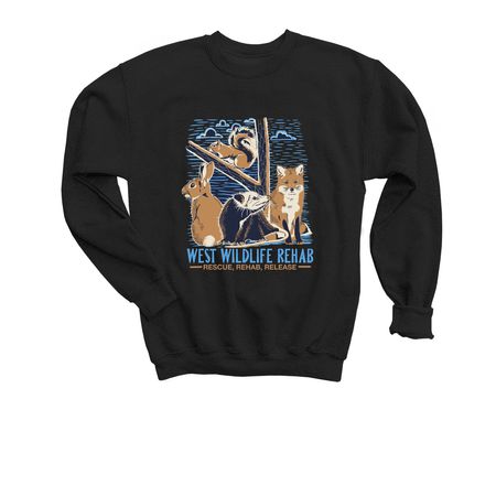 Updated WEST logo tee!, a Black Youth Crewneck Sweatshirt
