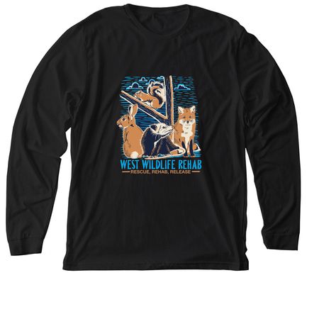 Updated WEST logo tee!, a Solid Black Blend Premium Long Sleeve Tee