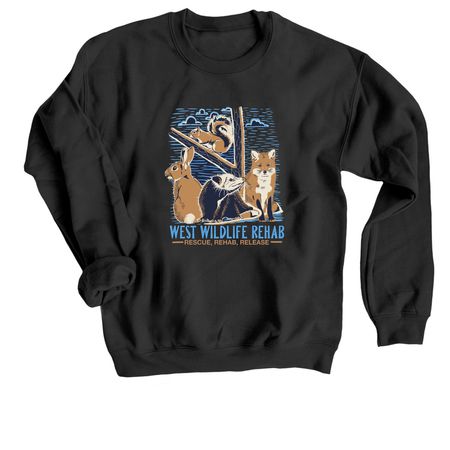 Updated WEST logo tee!, a Black Crewneck Sweatshirt