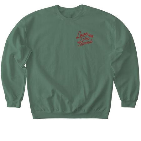 Davina by LPS(red), a Military Green Softstyle Crewneck Sweatshirt